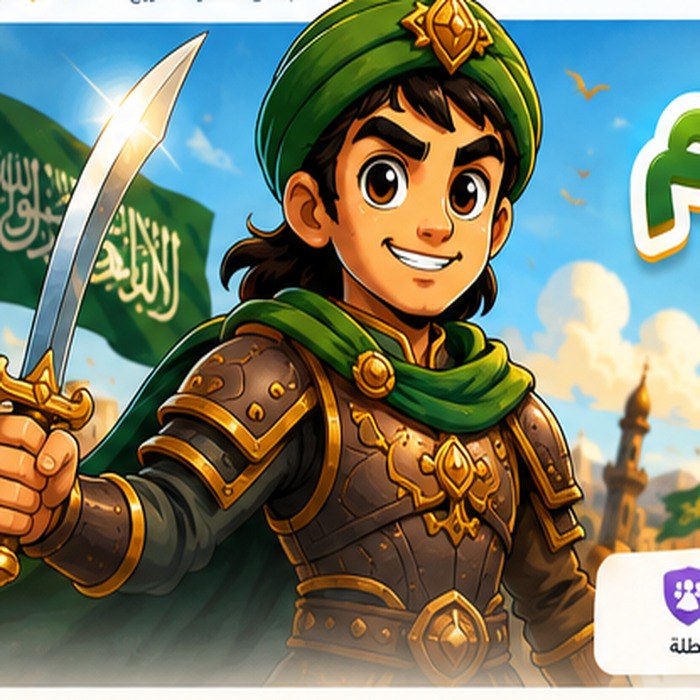 رسم كرتوني رمزي لفارس مسلم